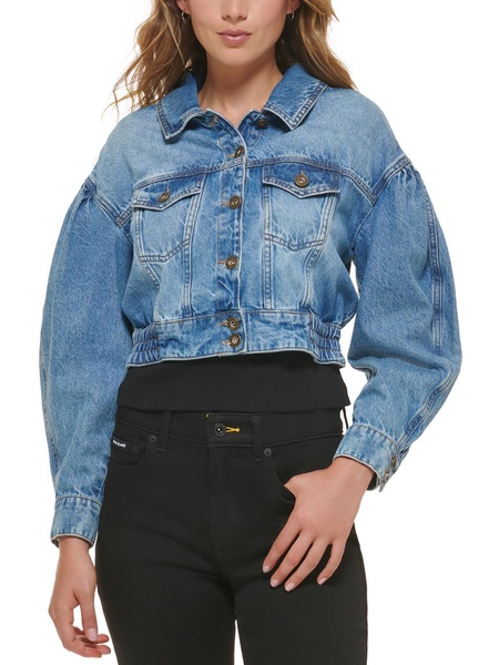 womens crop denim denim jacket