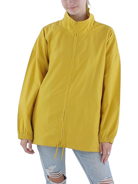 womens solid organic cotton windbreaker jacket