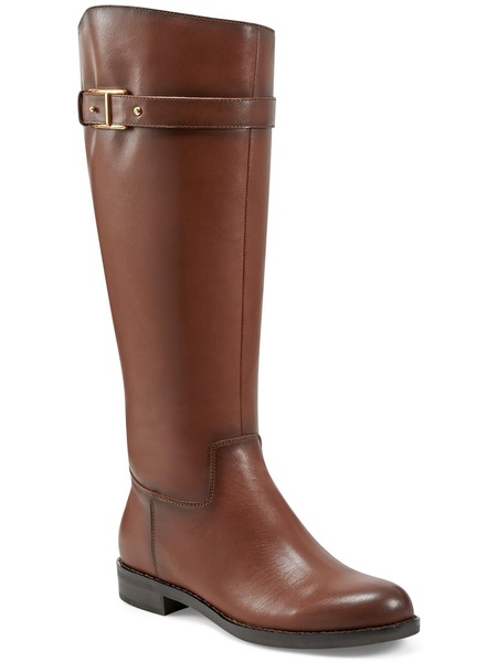 aubrey womens leather tall knee-high boots