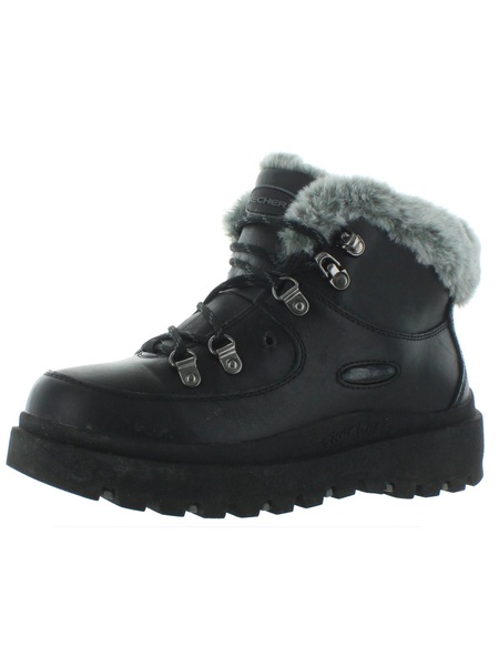 shindigs-lookin' kool womens leather faux fur winter boots