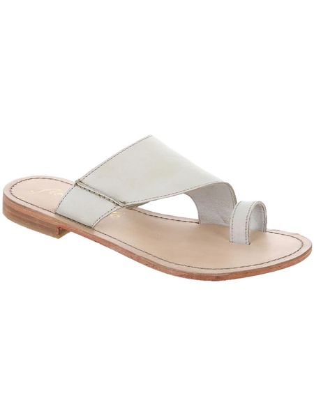 sant antoni womens leather slip on slide sandals