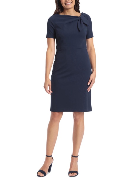 petites womens polyester sheath dress