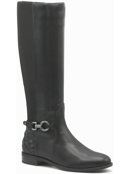 keven  womens riding round toe knee-high boots