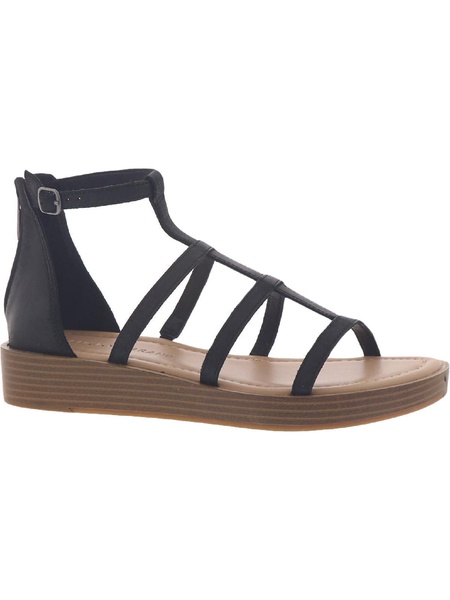 ellian womens leather caged gladiator sandals