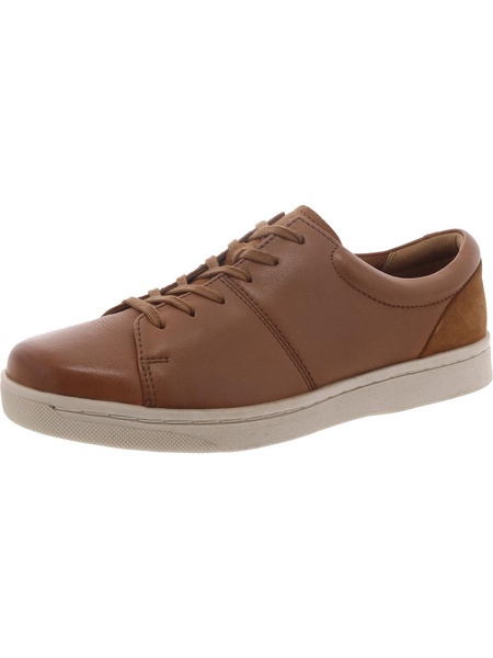 kitna vibe mens leather lace-up casual and fashion sneakers