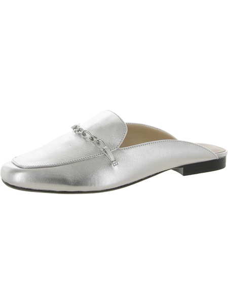 emiline womens leather slip on mules