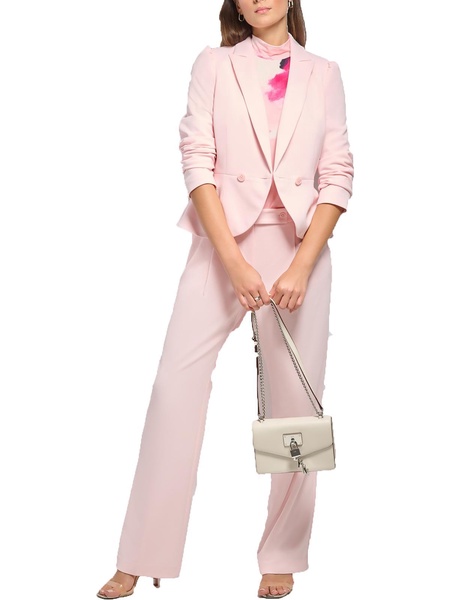 womens puff sleeve suit separates double-breasted blazer