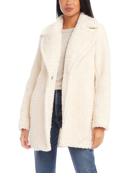 womens sherpa heavy faux fur coat