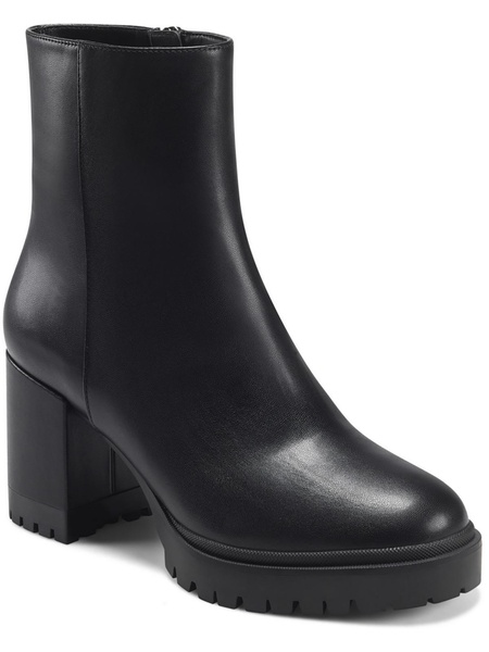 ellie womens platform side zip mid-calf boots