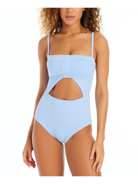 womens cut-out ribbed one-piece swimsuit