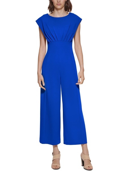 womens cap sleeve wide leg jumpsuit