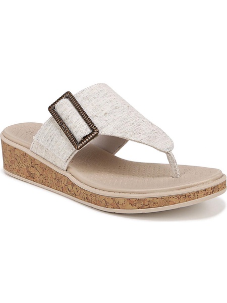 bay womens heathered slip on wedge sandals