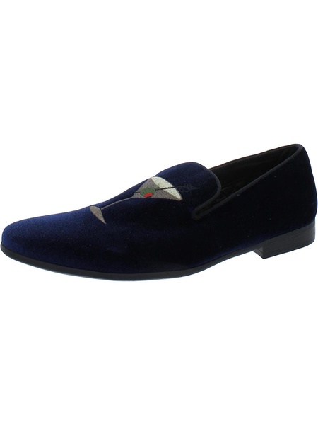 martini mens velvet almond toe loafers