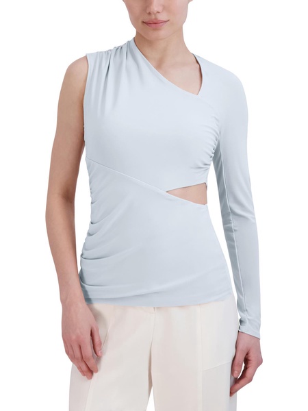 womens cutout ruched pullover top