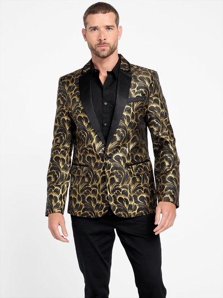 phinaes printed jacquard blazer