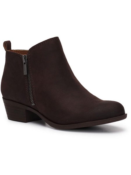 basel3 womens solid leather booties