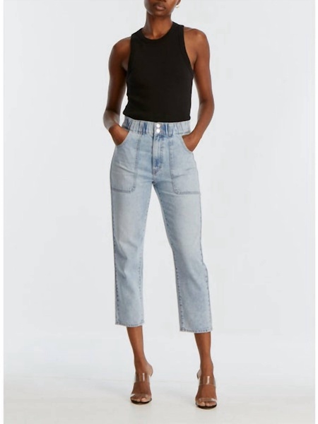 arya cargo crop pants in cascade sun