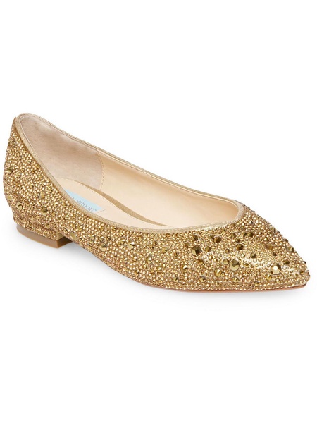 womens rhinestone slip on ballet flats