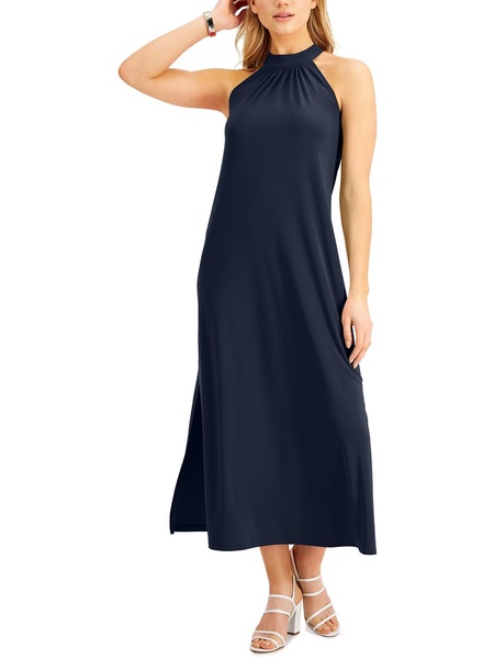 womens knit high neck maxi dress