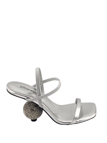 funkadelic sandals in silver