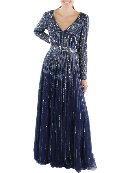 womens sequined maxi evening dress