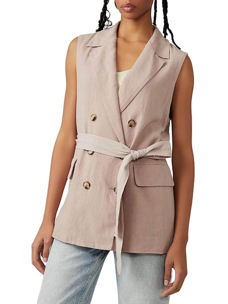 plus olivia womens notch collar business vest