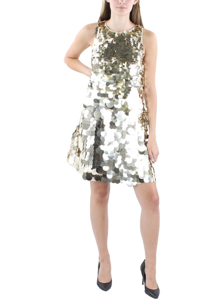 womens sequined above knee mini dress