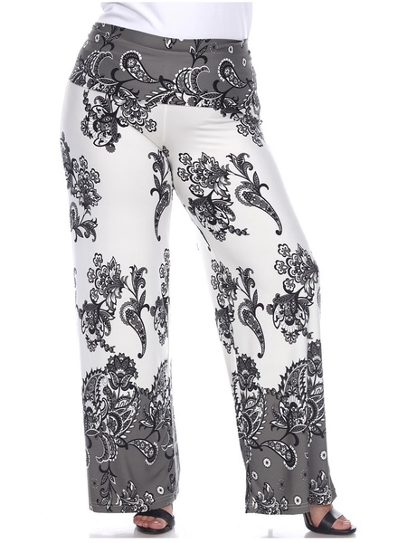 plus womens baroque jersey wide leg pants