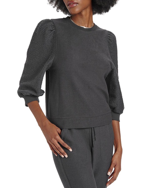 evelyn womens terry pullover sweatshirt