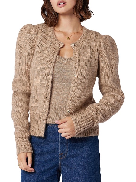 nafie womens alpaca blend button front cardigan sweater