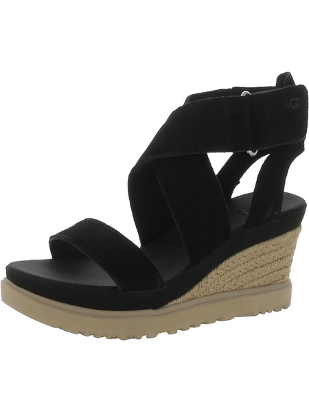 ileana womens suede platform wedge sandals