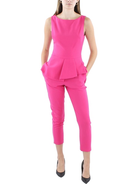 womens sleeveless pleated jumpsuit