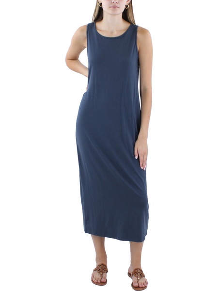 womens stretch lyocell midi dress