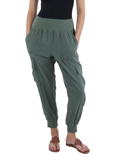 yara womens cargo high rise jogger pants