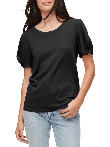 ivy womens cotton puff sleeve pullover top