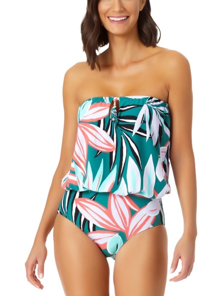 womens printed full one-piece swimsuit