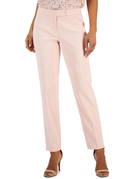 womens crepe low rise straight leg pants