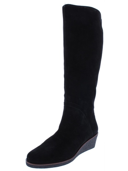 binocular womens suede cold-weather knee-high boots