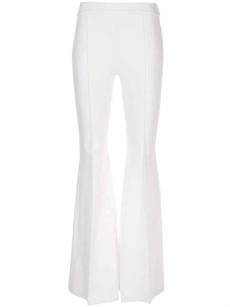 pullon pintuck flare pants in white