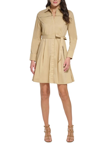 womens collared mini shirtdress