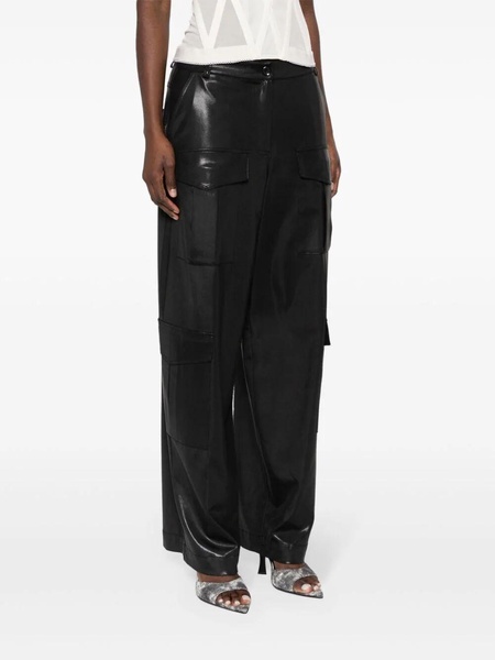 Lamé Effect Cargo Pants