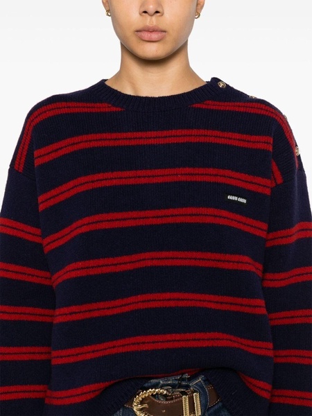 striped knitted jumper