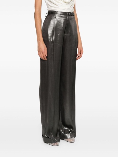 Acklie pleated wide-leg trousers