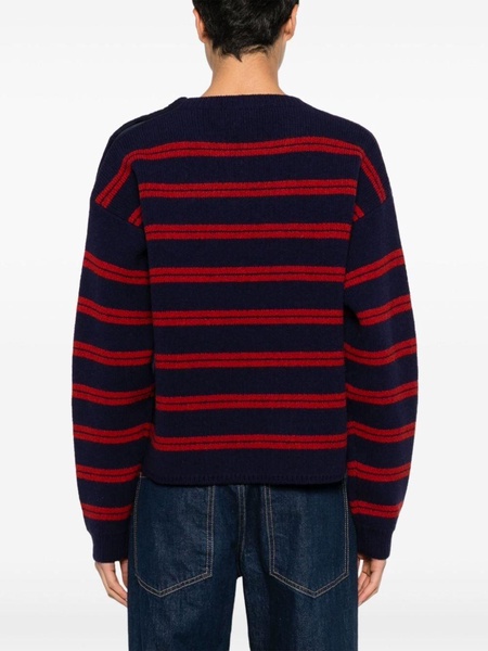 striped knitted jumper