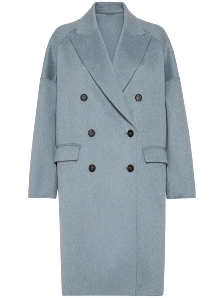 double-breasted cashmere coat