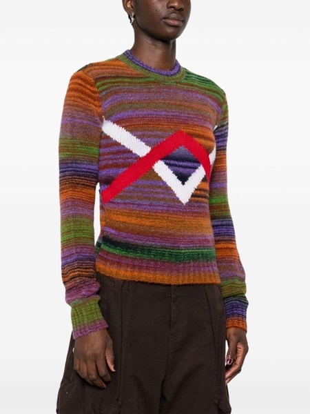 Anagram-patch sweater