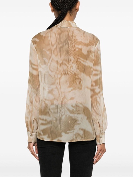 graphic-print fluid shirt 