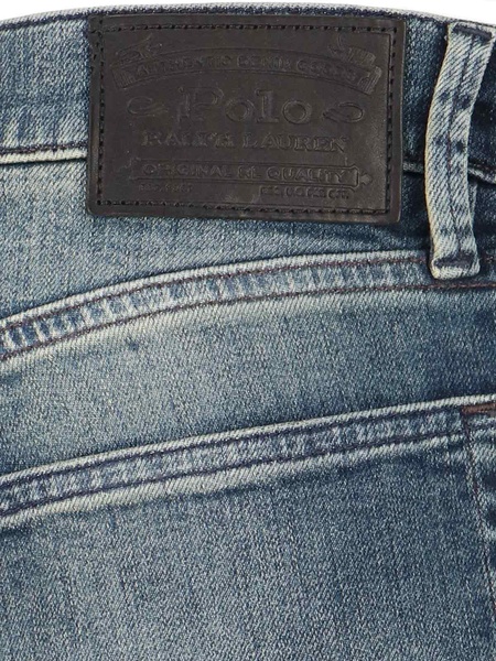 Polo Ralph Lauren Straight-Leg Stonewashed Slim-Cut Jeans