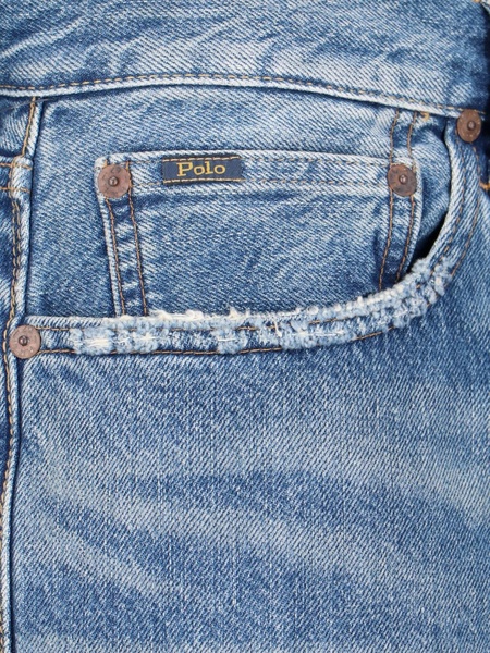 Polo Ralph Lauren Logo-Patch Distressed Jeans