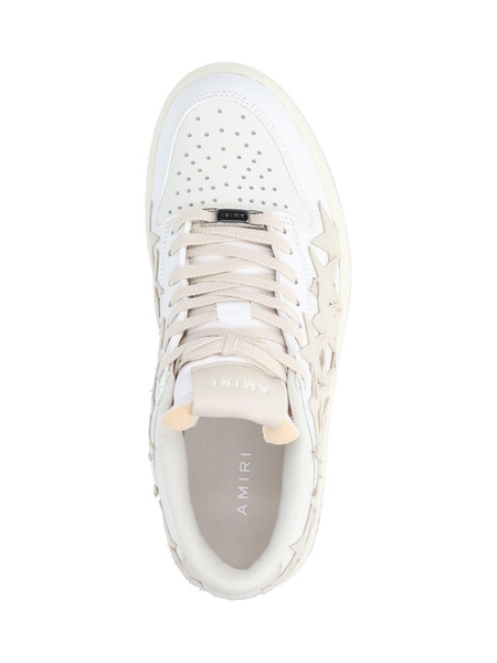 Stars Low Sneakers In White Leather